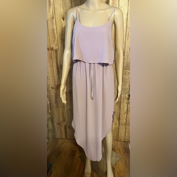 NWT NERLEROLIAN Adjustable Strappy Split Summer Beach Casual Midi Dress Sz M - Picture 4 of 9